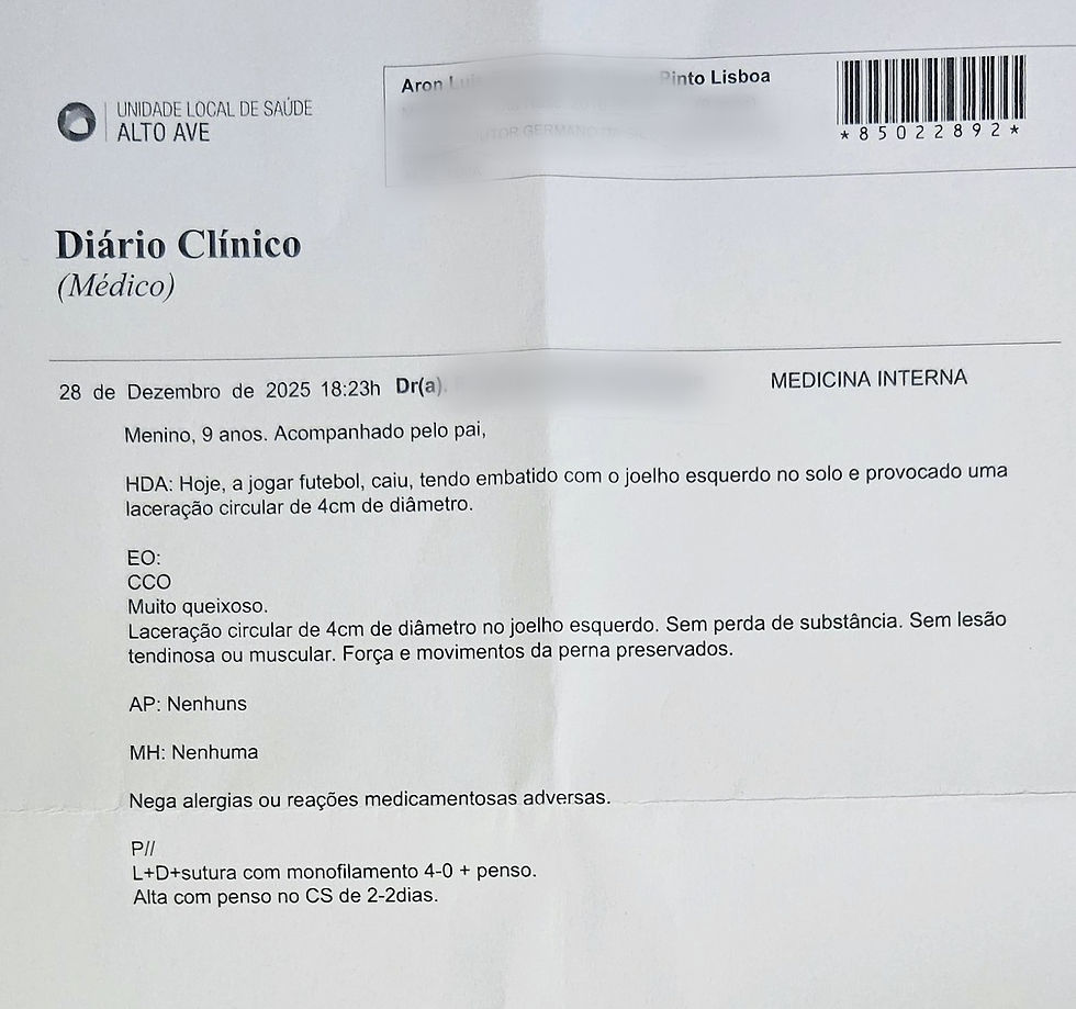 Muito obrigado Profissionais de Emergência Médica