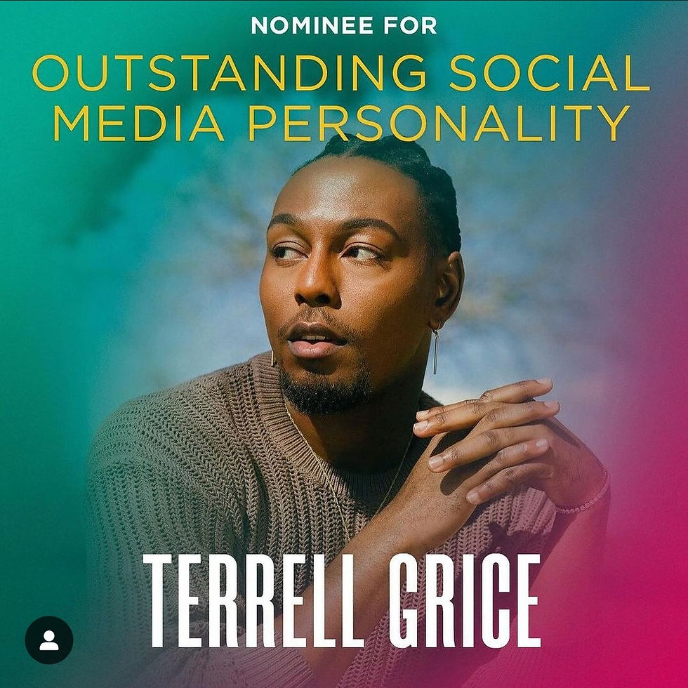 Terrell Grice, NAACP nominee for outstanding soical media personality.