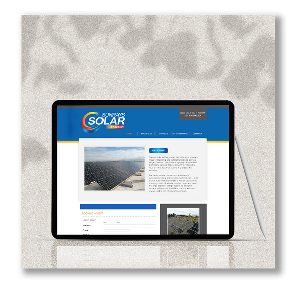 SunRays Solar Website