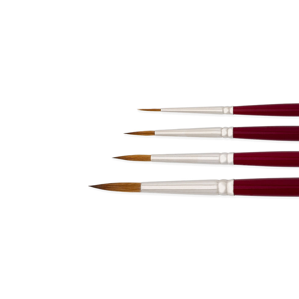 Miniaturbild: Aquarellpinsel Rotmarder Set – HABICO Sorte 122A