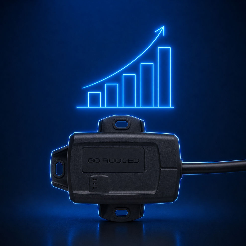 Geotab GO Rugged equipment utilization and idle-time dashboard in MyGeotab