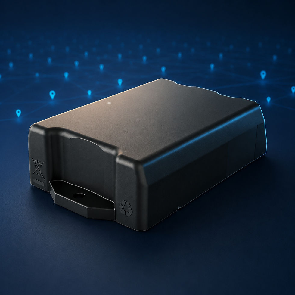 Geotab GO Anywhere GPS asset trackers deployed across commercial trailers and containers