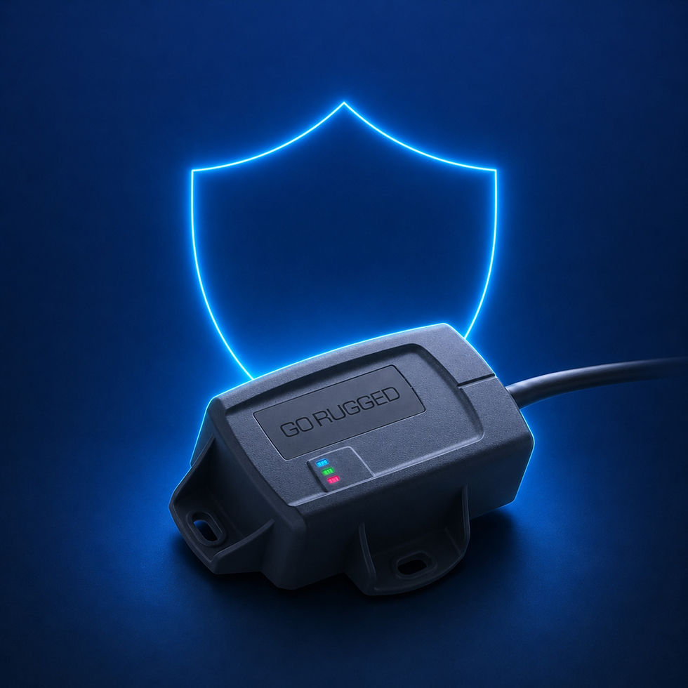 Geotab GO Rugged tracker protecting high-value construction equipment from theft