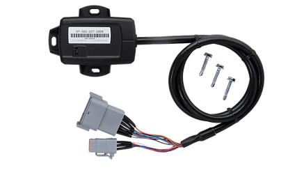 Geotab GO device with cables and connectors