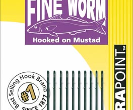 MUSTAD’S FINE WORM ABERDEEN BAITHOLDER HOOK