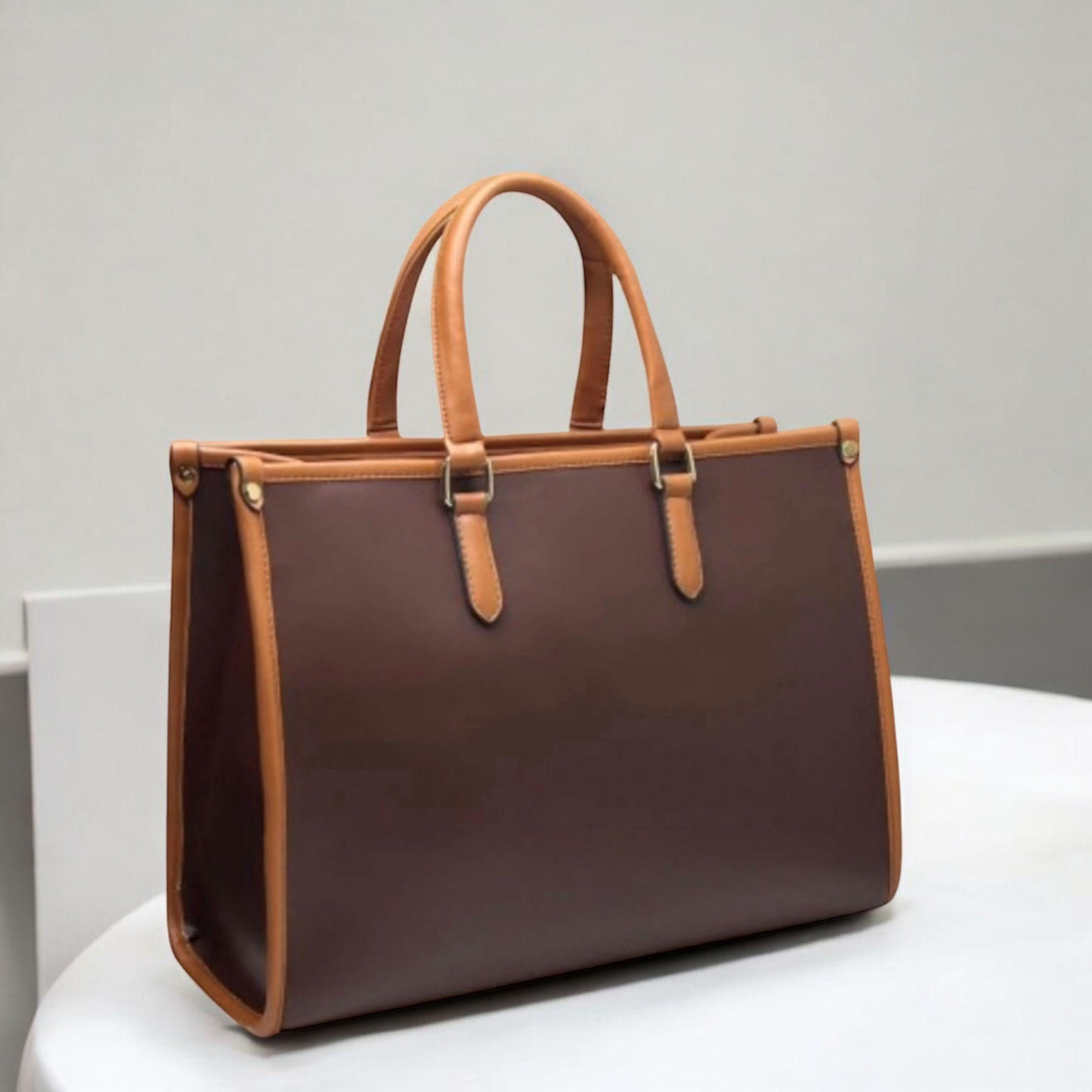 The Avenue Tote Bag Brown – Premium Luxury, Spacious, Stylish & Laptop-Friendly