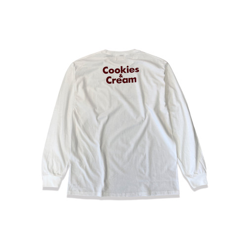 Cookies & Cream pocket LS tee /24FW-005 WHITEの通販 | Tony