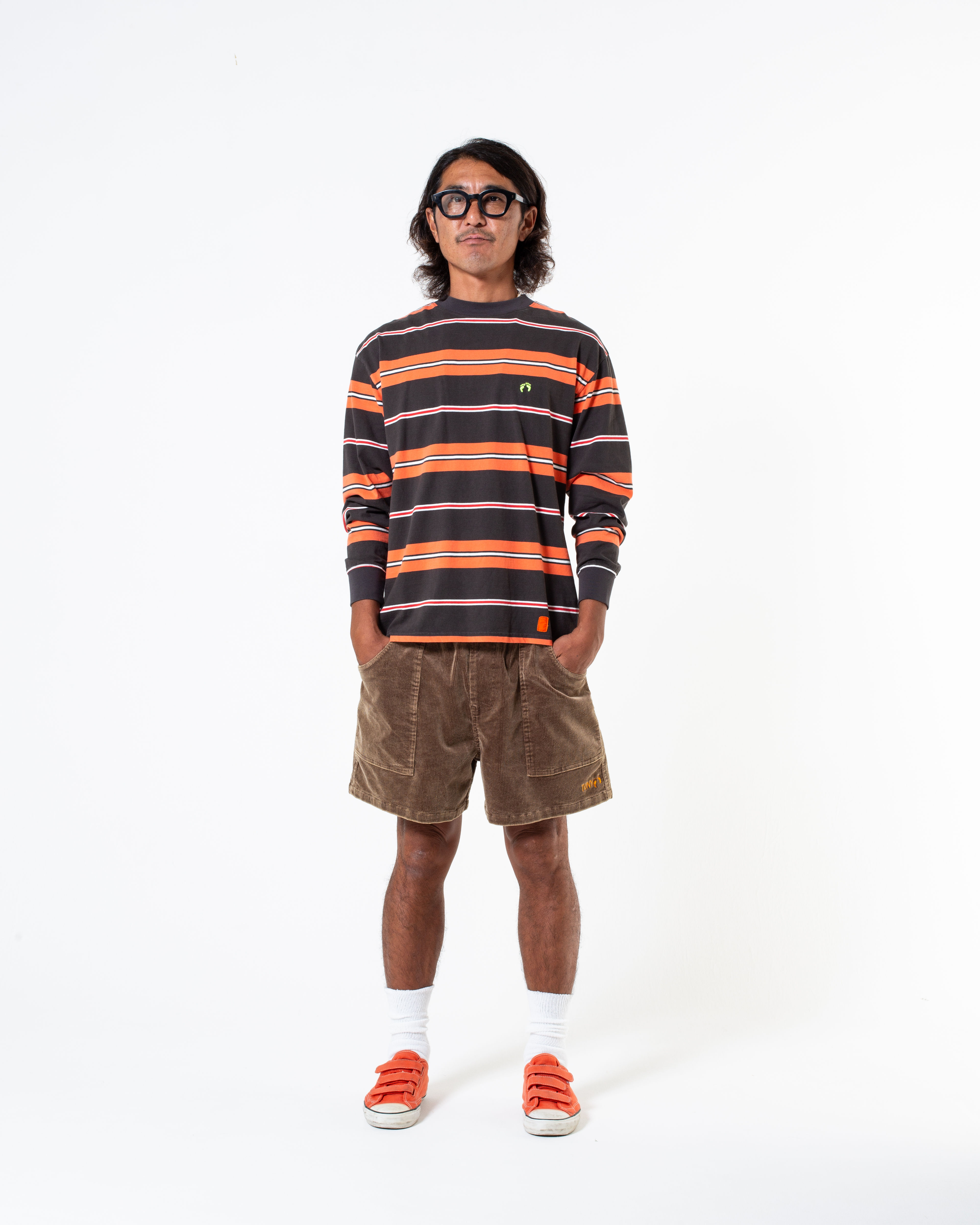 Tony*HangTen LS Tee / 26SS-024HT BRN/ORG