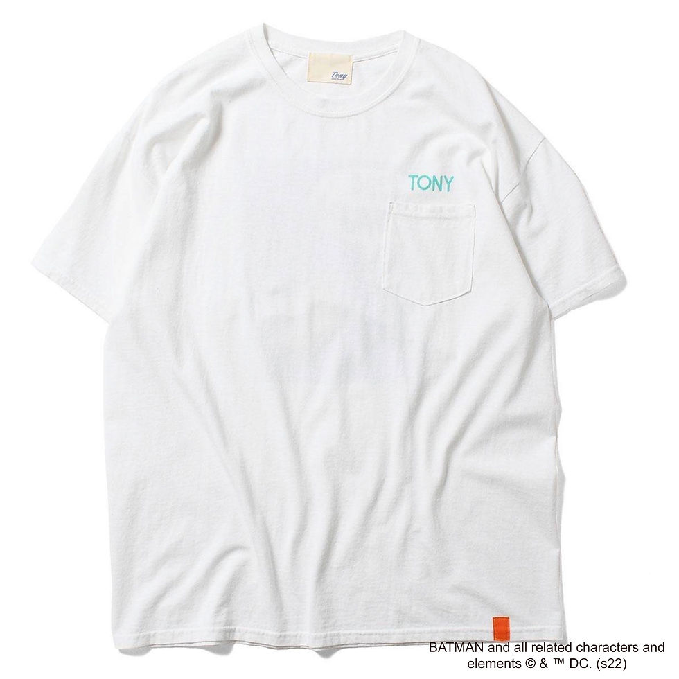 Tony / Batman Tee 22SM-012 WHITE