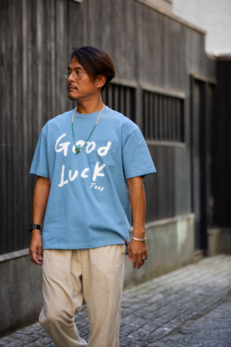 GOOD LUCK POCKET TEE 24SP-020 SKYの通販 | Tony Taizsun