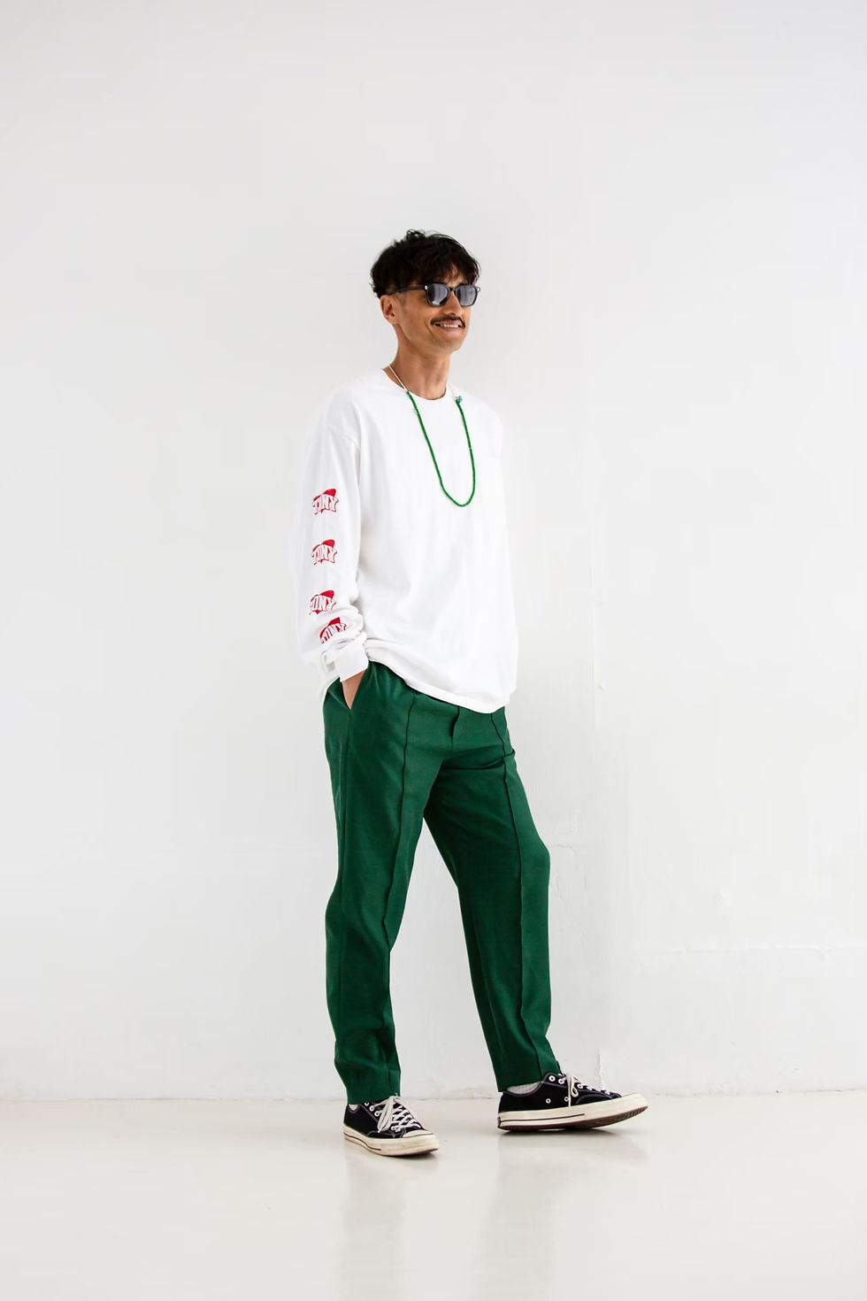 Love Tony pocket LS tee /24FW-007 WHITE