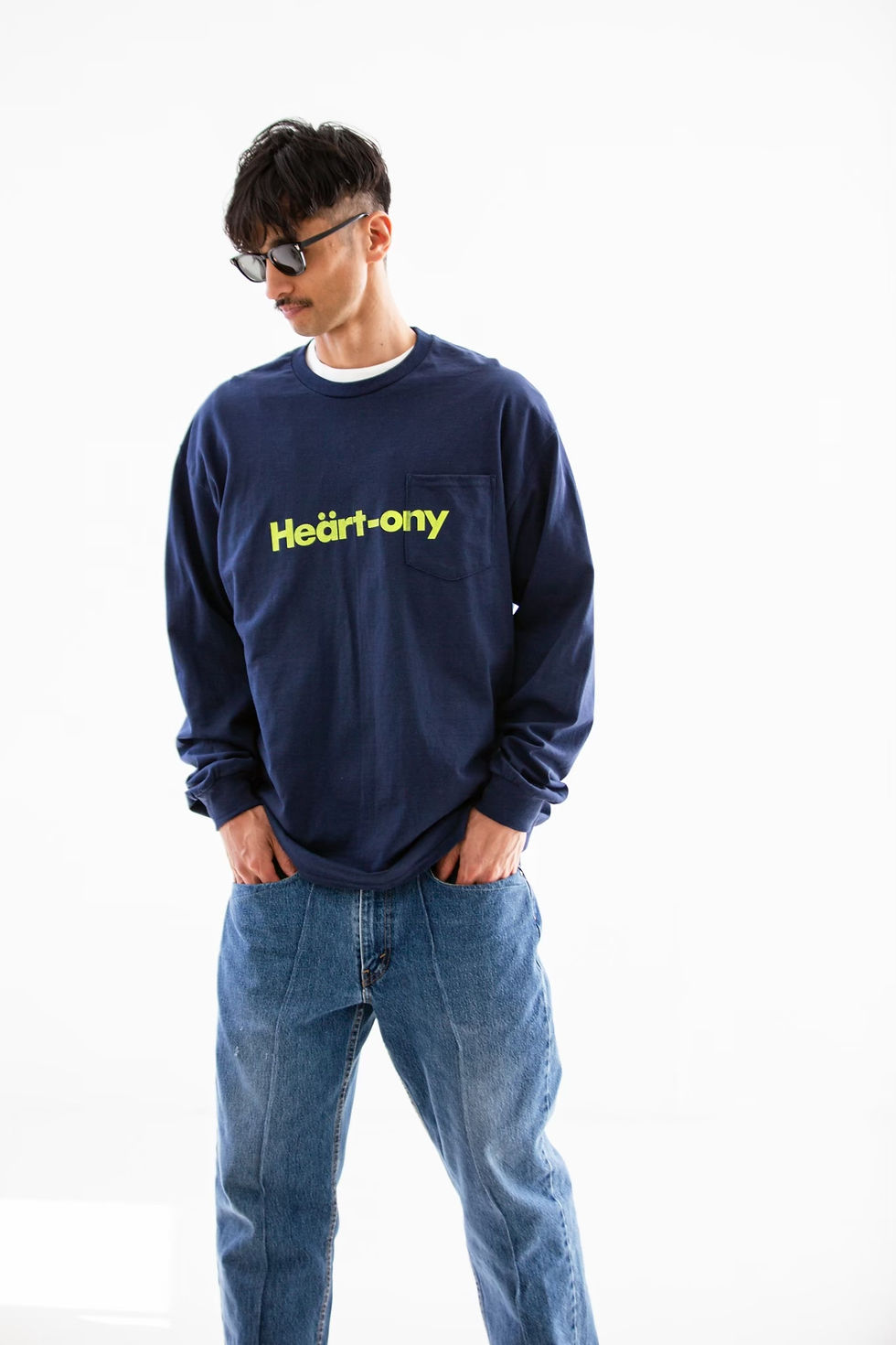 サムネイル： Cookies & Cream pocket LS tee /24FW-005 NAVY