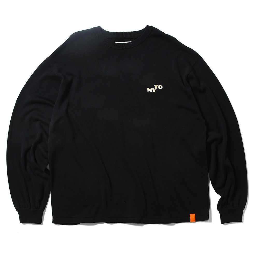 Tony Knit LS Tee 22FW-012 BLACK