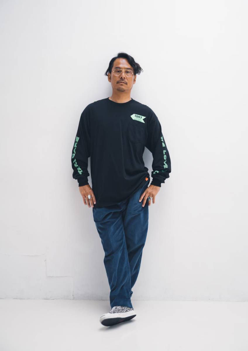 サムネイル： TONY COOP LS TEE 23FW-018 BLACK