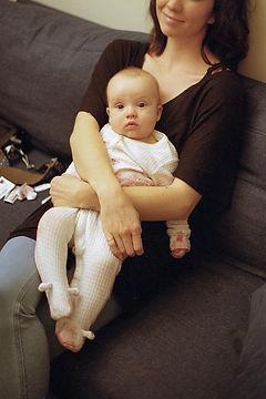 Baby on set