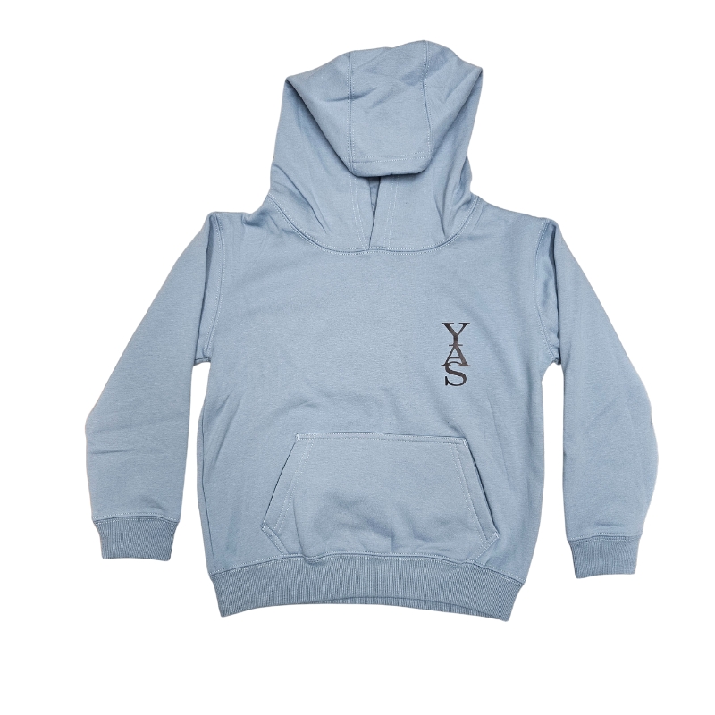 Thumbnail: Light Blue YAS Hoodie front view