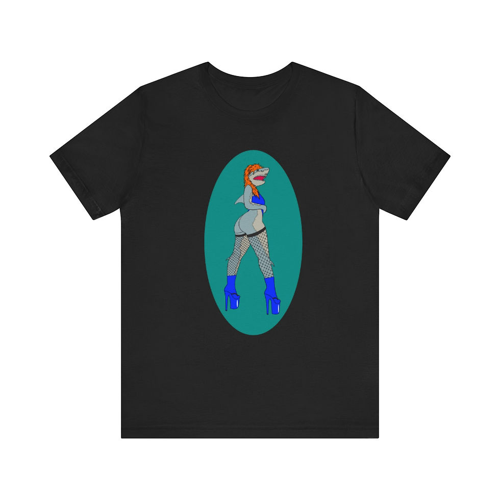 Thumbnail: Platform Boot Shark Unisex Jersey Tee
