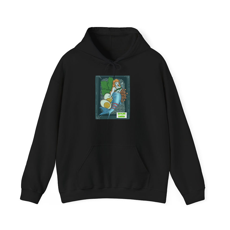 Thumbnail: Sushi Shark Unisex Hooded Sweatshirt
