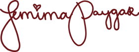 Jemima paygar writen in cursive