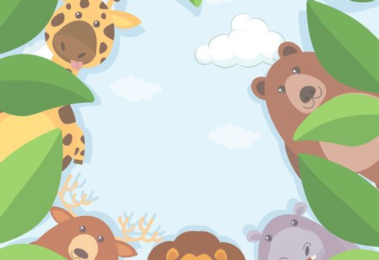 vector-border-template-with-animals-and-