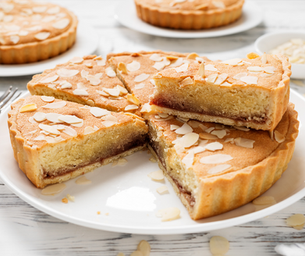 British Almond Jam Tart