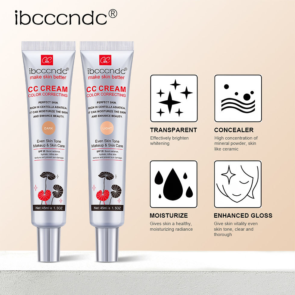 Thumbnail: 45ml Color Correcting CC Cream Facial Centella Asiatica Repair BB Cream Natural 