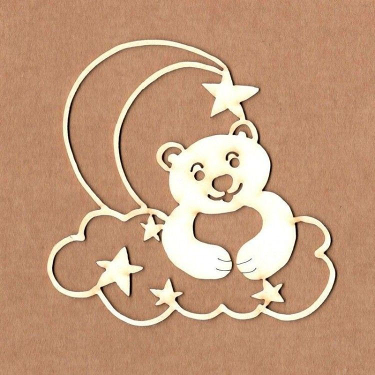 Chipboard - Sleepy Bear