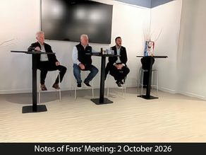 Notes of Fans’ Meeting: 2 October 2026