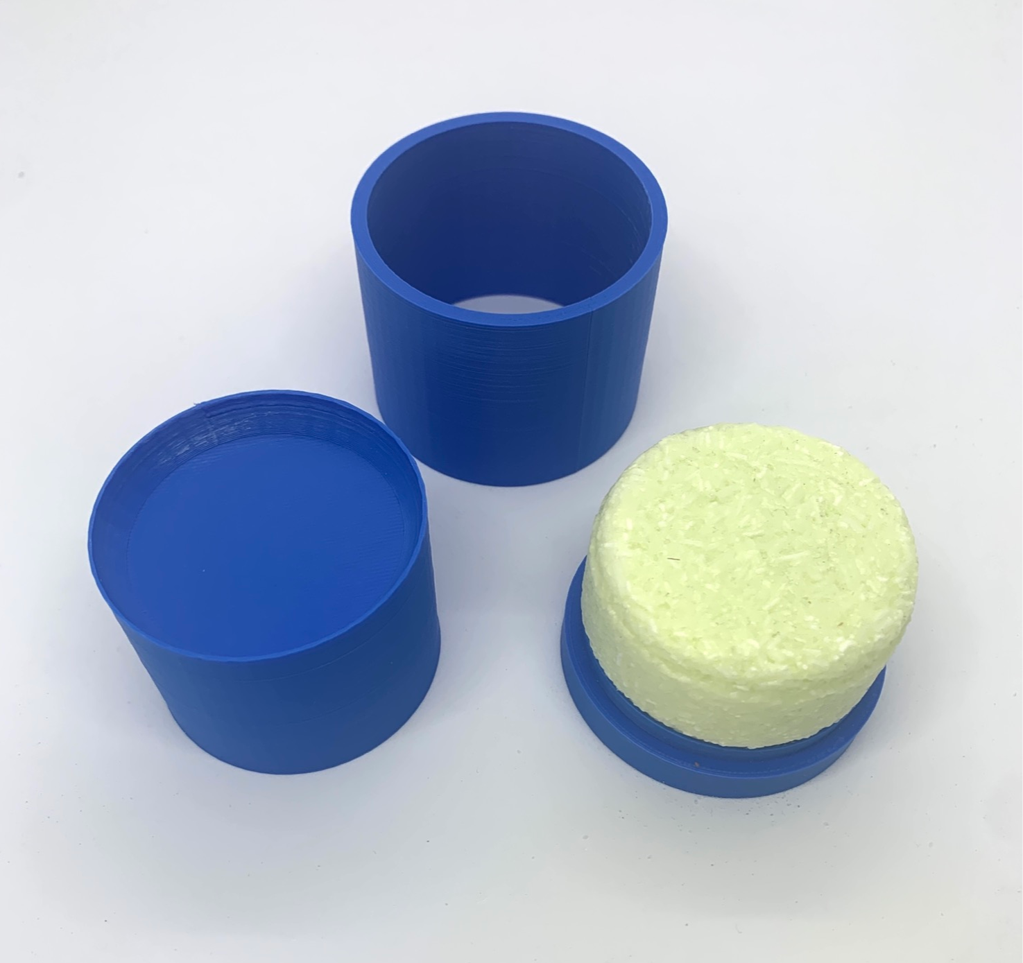 1.5 inch Shampoo Bar 3-Piece Bath Bomb Mold STL File