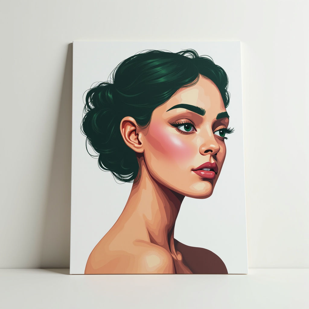 Expressive Portrait Print