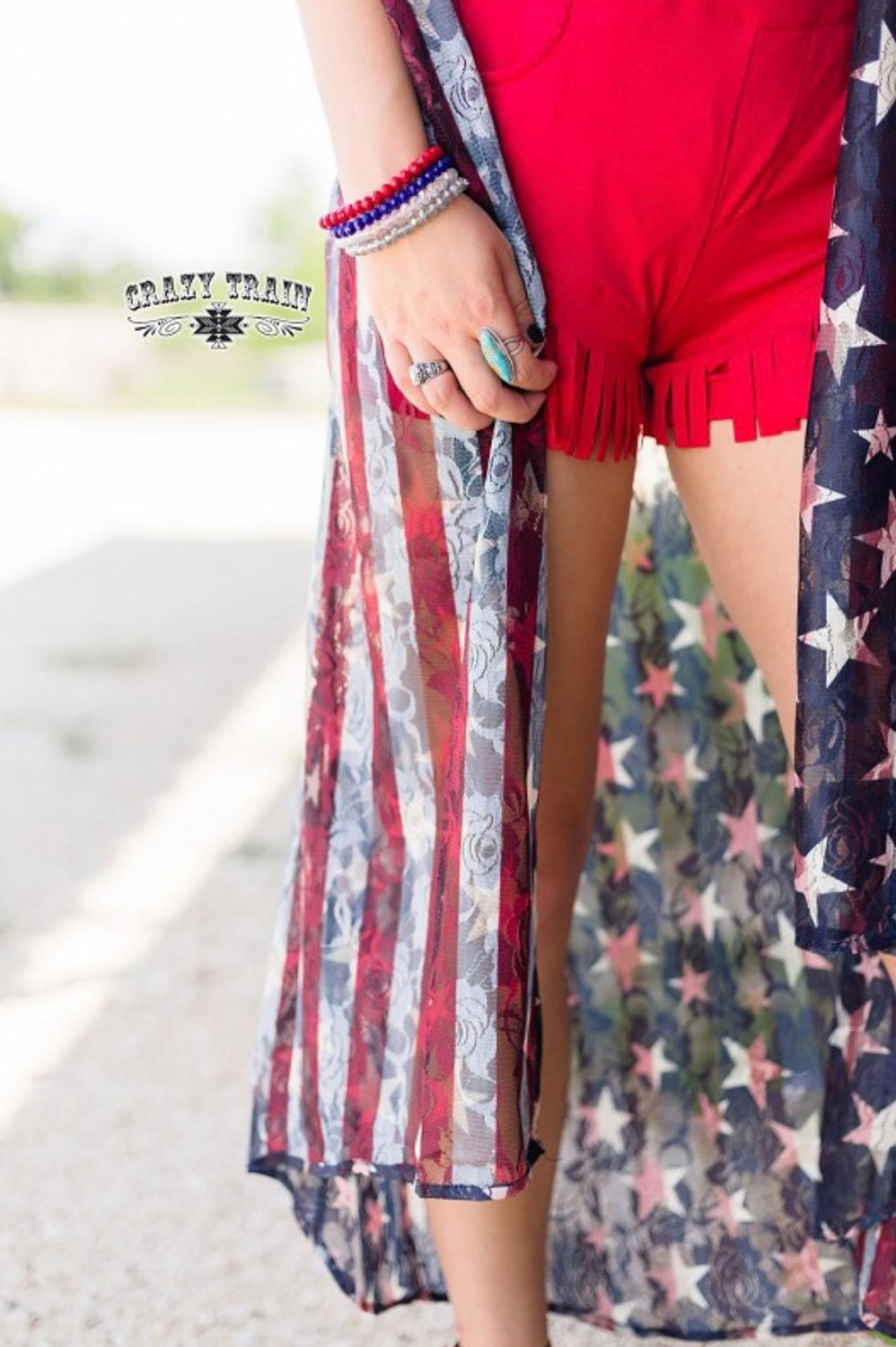 YAY USA LACE REVERSIBLE DUSTER