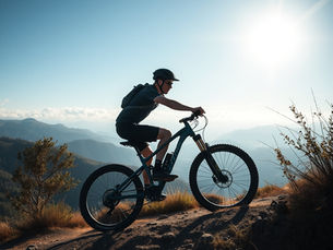 Man riding an eBike with high performance power by Bicycle Motor Works