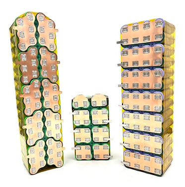 copper busbars on Bicycle Motor Works packs