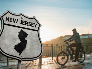 a man riding an ebike in new jersey