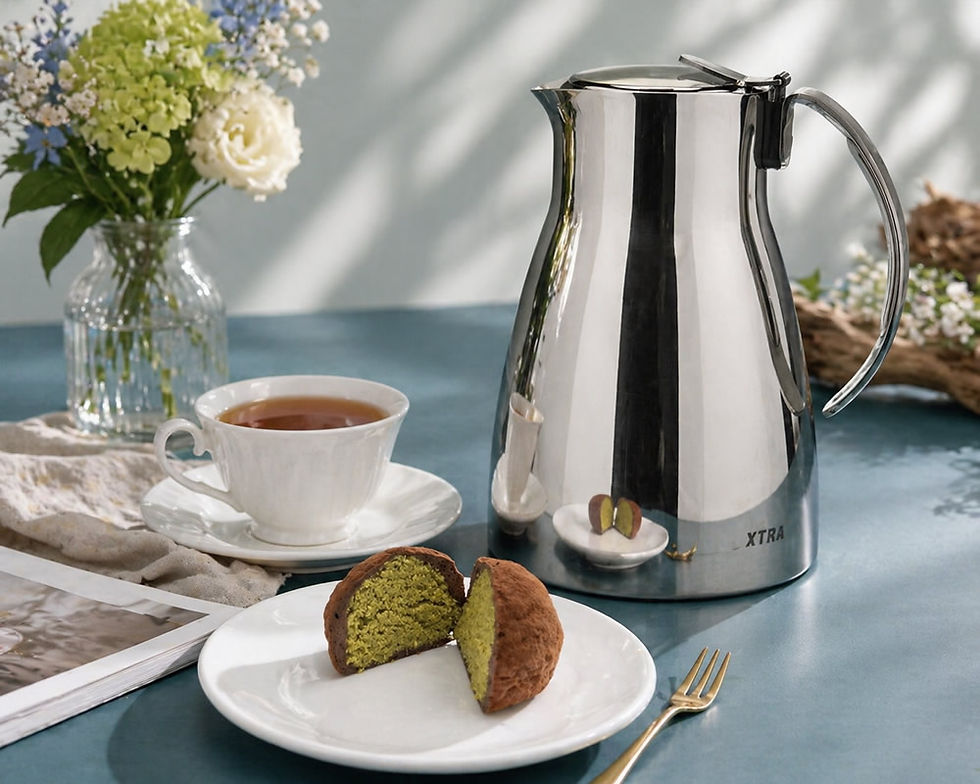 Using XTRA Thermo Boi TT with Dubai chocolate makes for a perfect afternoon tea.