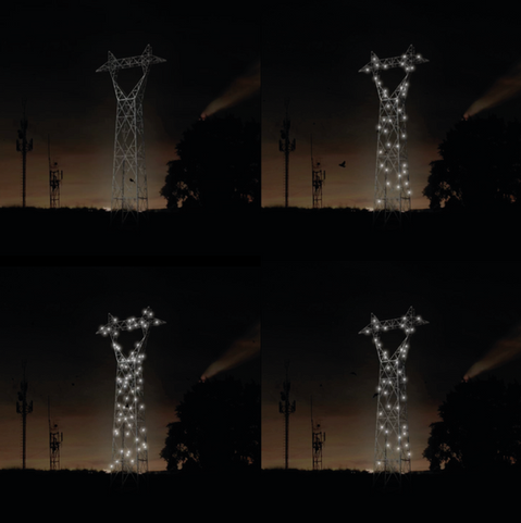 scintillement Tour Eiffel- pylône électrique - adrien le bot