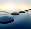 Steine im Wasser