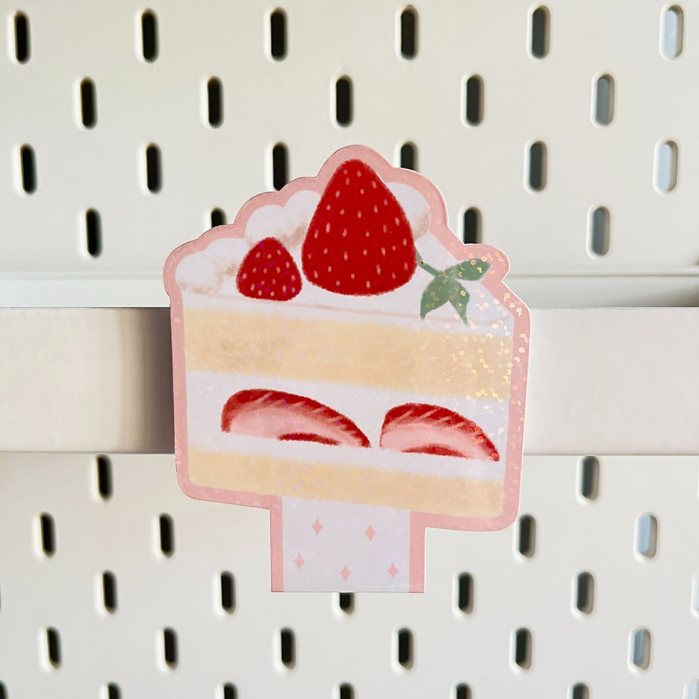 Thumbnail: Strawberry Cake Magnetic Bookmark