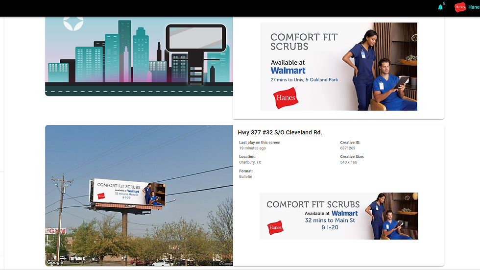 Hanes / Wal-Mart Programmatic Campaign