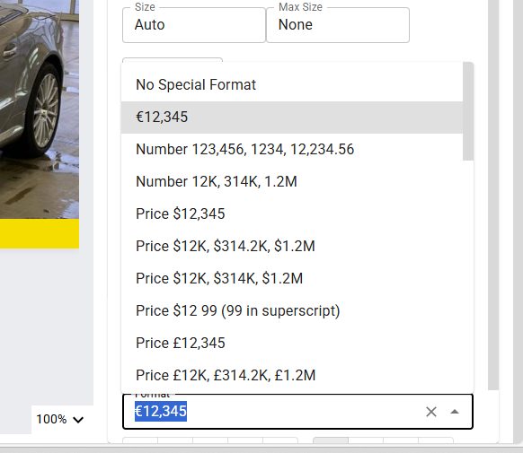 Function appearing in your formatting drop down