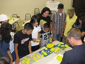 Skatepark modeling In community outreach meeting