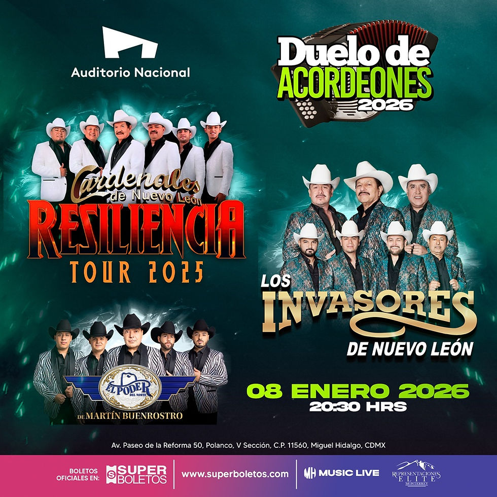 La Música Norteña Toma el 2026: Duelo de Acordeones en el Auditorio Nacional