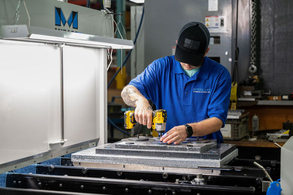 CNC Machine Worker Manufacturing Website Photography