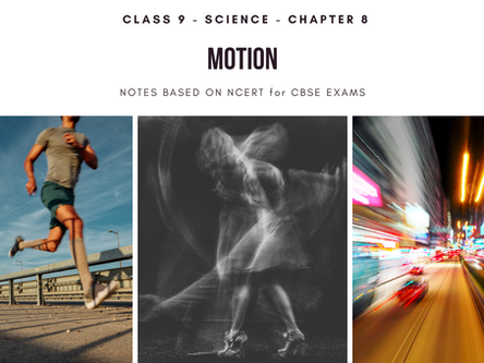 Motion - Class 9 Science Notes