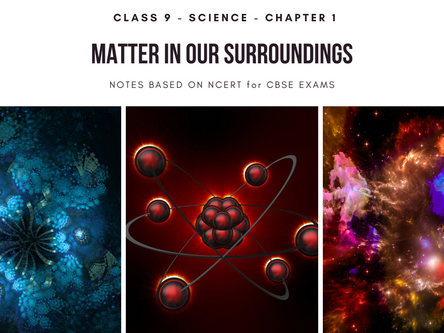 Matter in Our Surroundings
