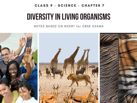 Diversity in Living Organism - Class 9 Science Notes