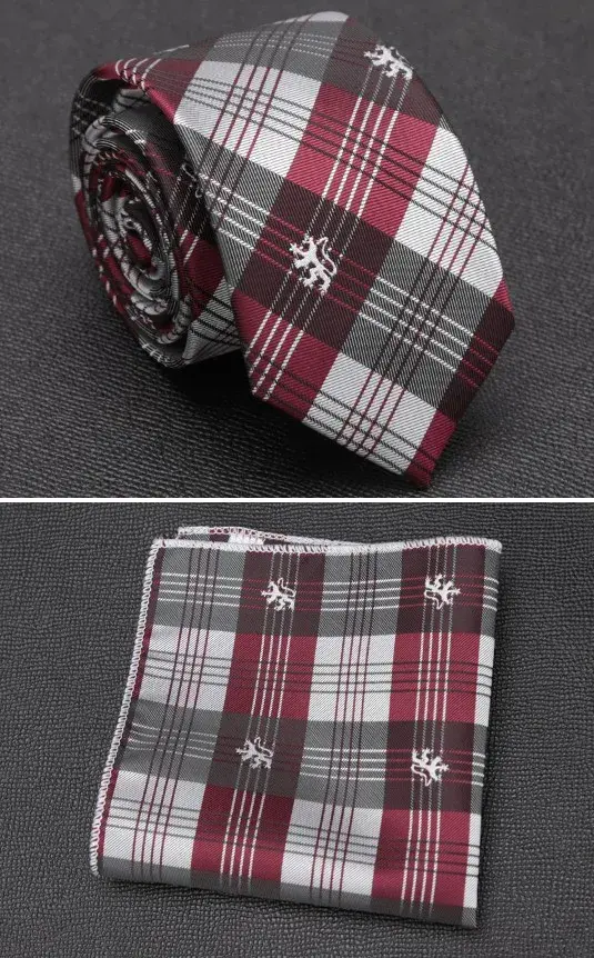 Thumbnail: Baptism Center Men’s Jacquard Tie & Cravat Gift Set for Baptism Anniversary