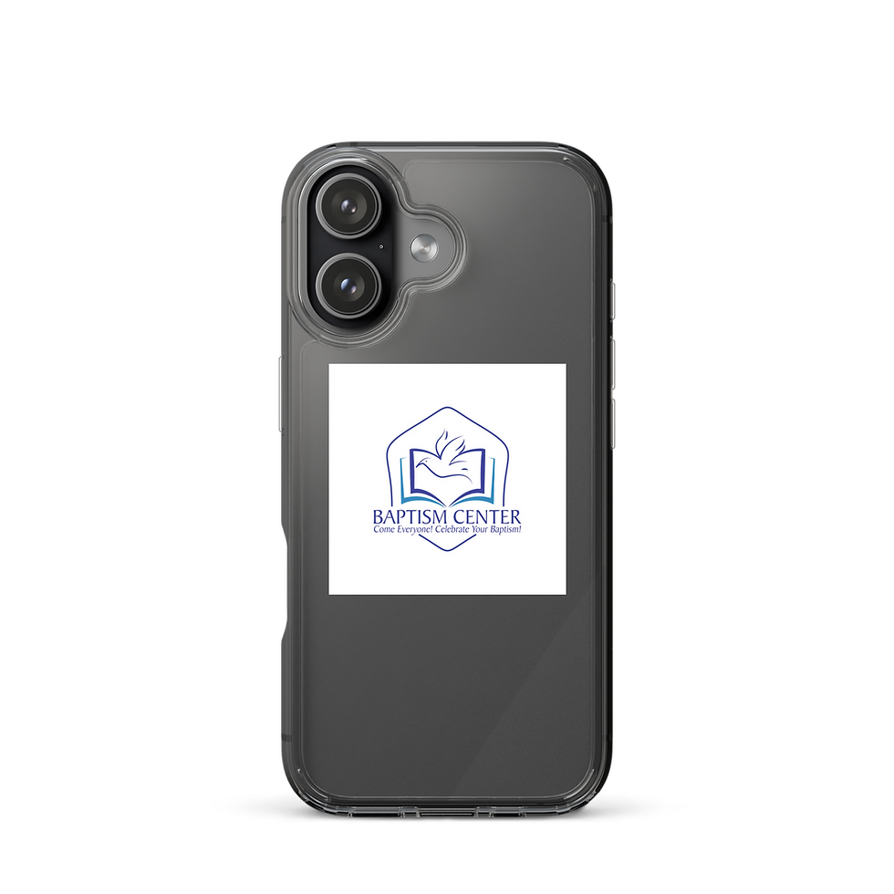 Thumbnail: Baptism Center Logo Clear iPhone Case — Slim Protective TPU/PC Phone Cover