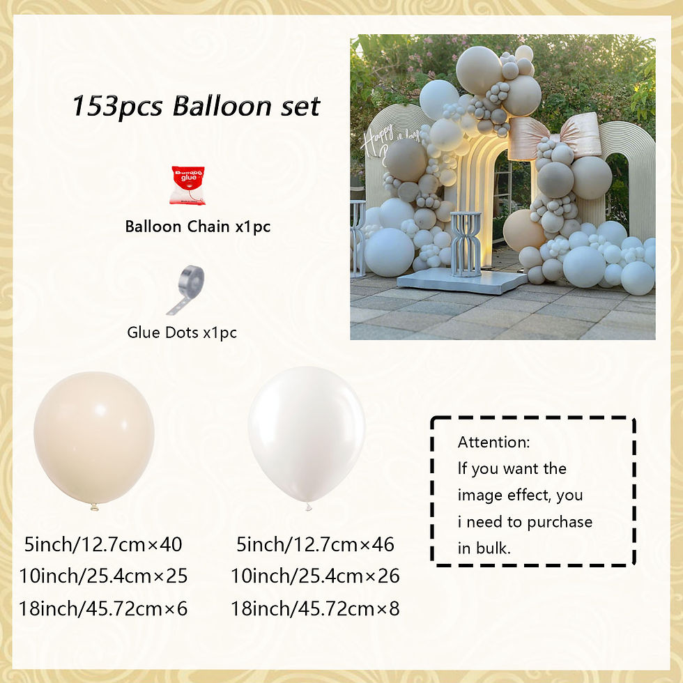 Thumbnail: Baptism Center Sand‑White Balloon Arch Set — Latex Wreath Kit for Celebration