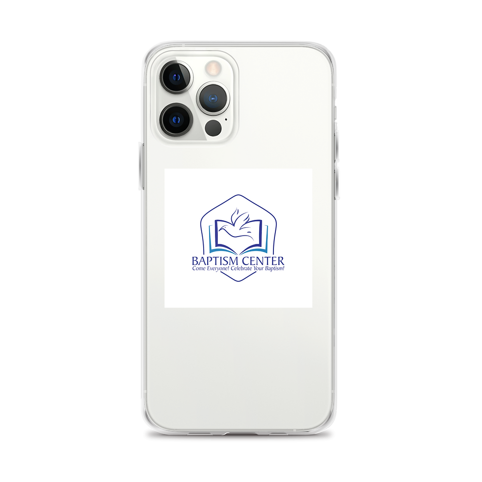 Thumbnail: Baptism Center Logo Clear iPhone Case — Slim Protective TPU/PC Phone Cover